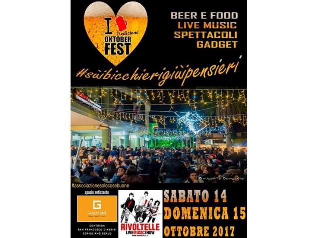 Su il sipario per Oktober Fest 2017. Sabato Rivoltelle in Concerto