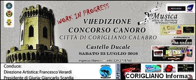 VII CONCORSO CANORO - CITT DI CORIGLIANO CALABRO