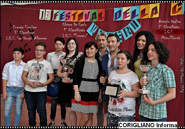 XIII Festival della Canzone 2016 - Concorso Canoro per giovani talenti dei Comprensivi della Provincia Cosentina