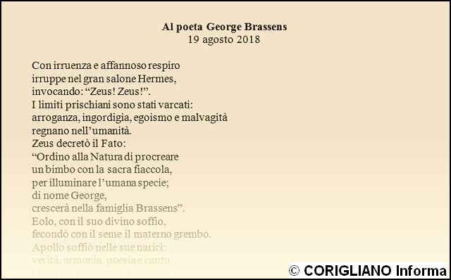 Al poeta George Brassens - Poesia di Luigi Visciglia