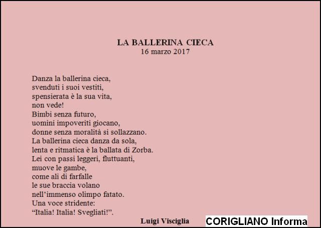 “La ballerina cieca“, poesia di Luigi Visciglia