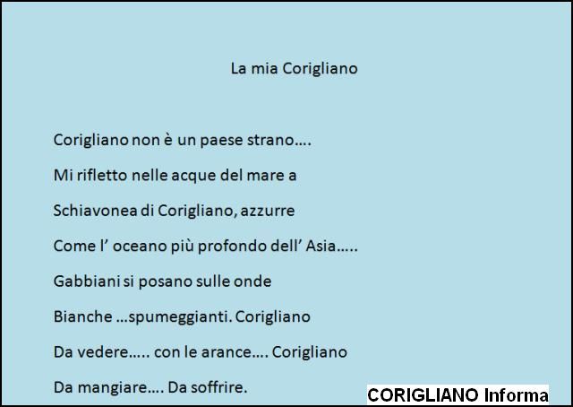 “La mia Corigliano“, poesia di Franco Sosto