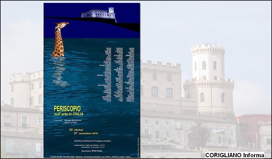 “Periscopio sull’arte in Italia 2016“ il 22 ottobre al Castello Ducale