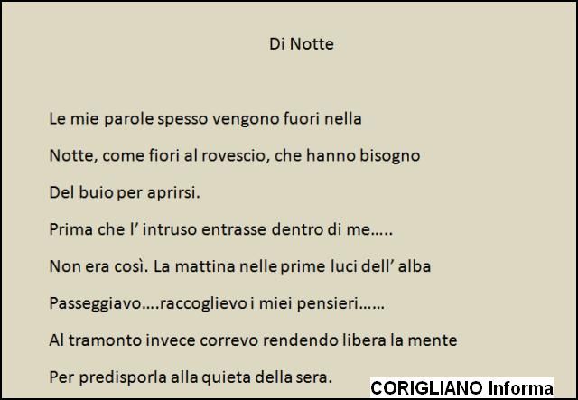 Poesia “ Di Notte“ di Franco Sosto