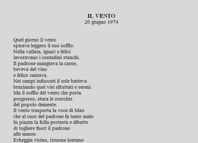Poesia “Il vento“ di Luigi Visciglia
