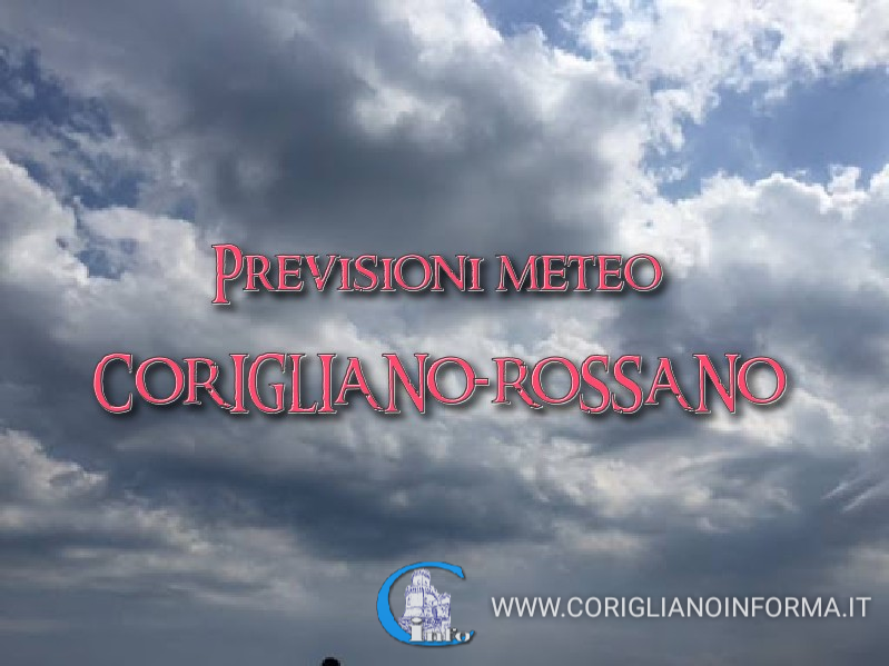 Previsioni Meteo Corigliano-Rossano domani 18-12-2021