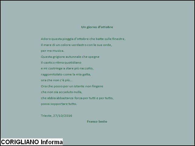 “Un giorno d’ottobre“, poesia di Franco Sosto